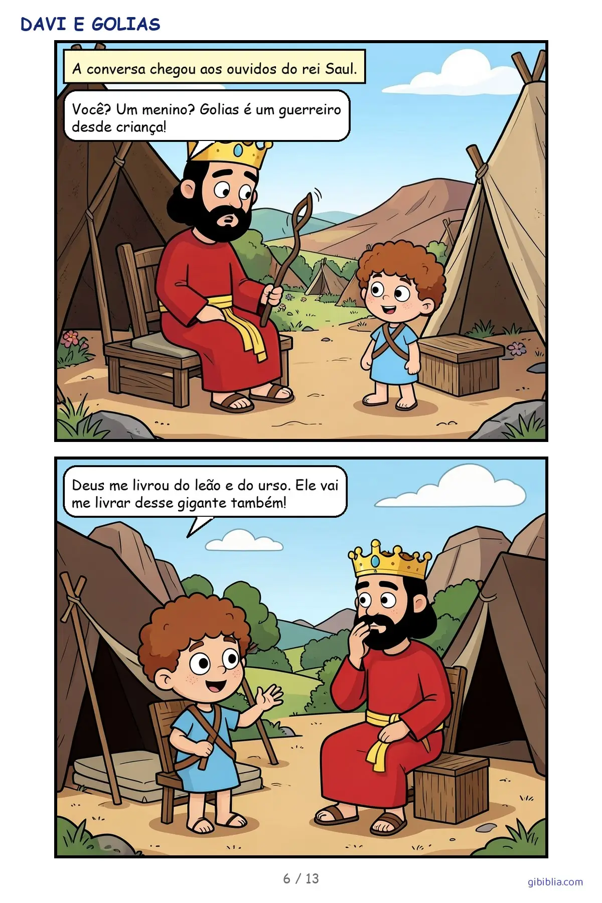 Davi e Golias, página 6