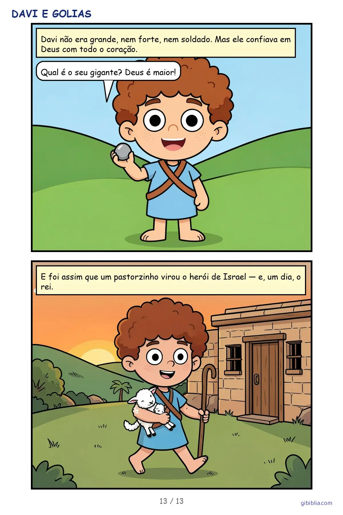 Davi e Golias, página 13